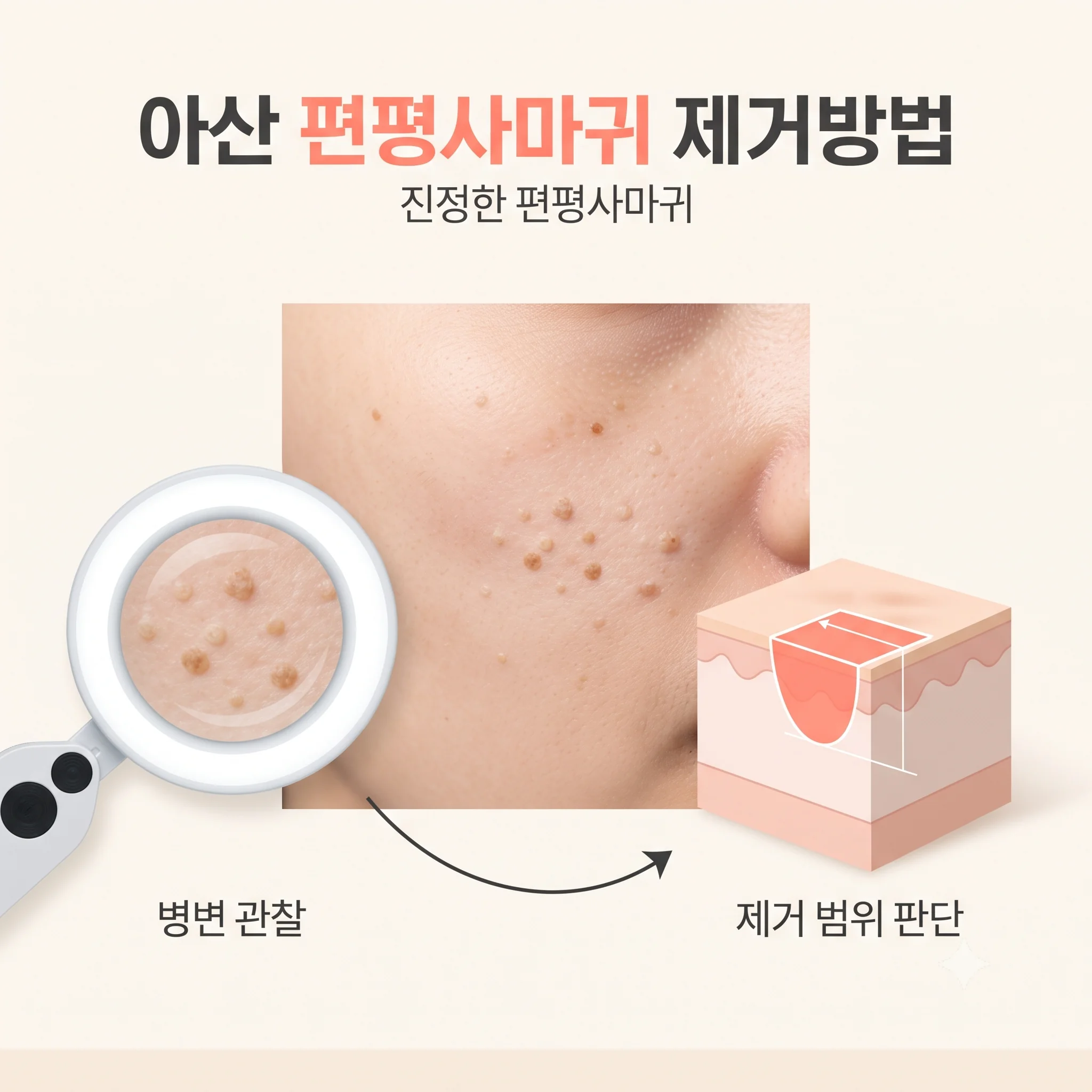 아산 편평사마귀 제거방법