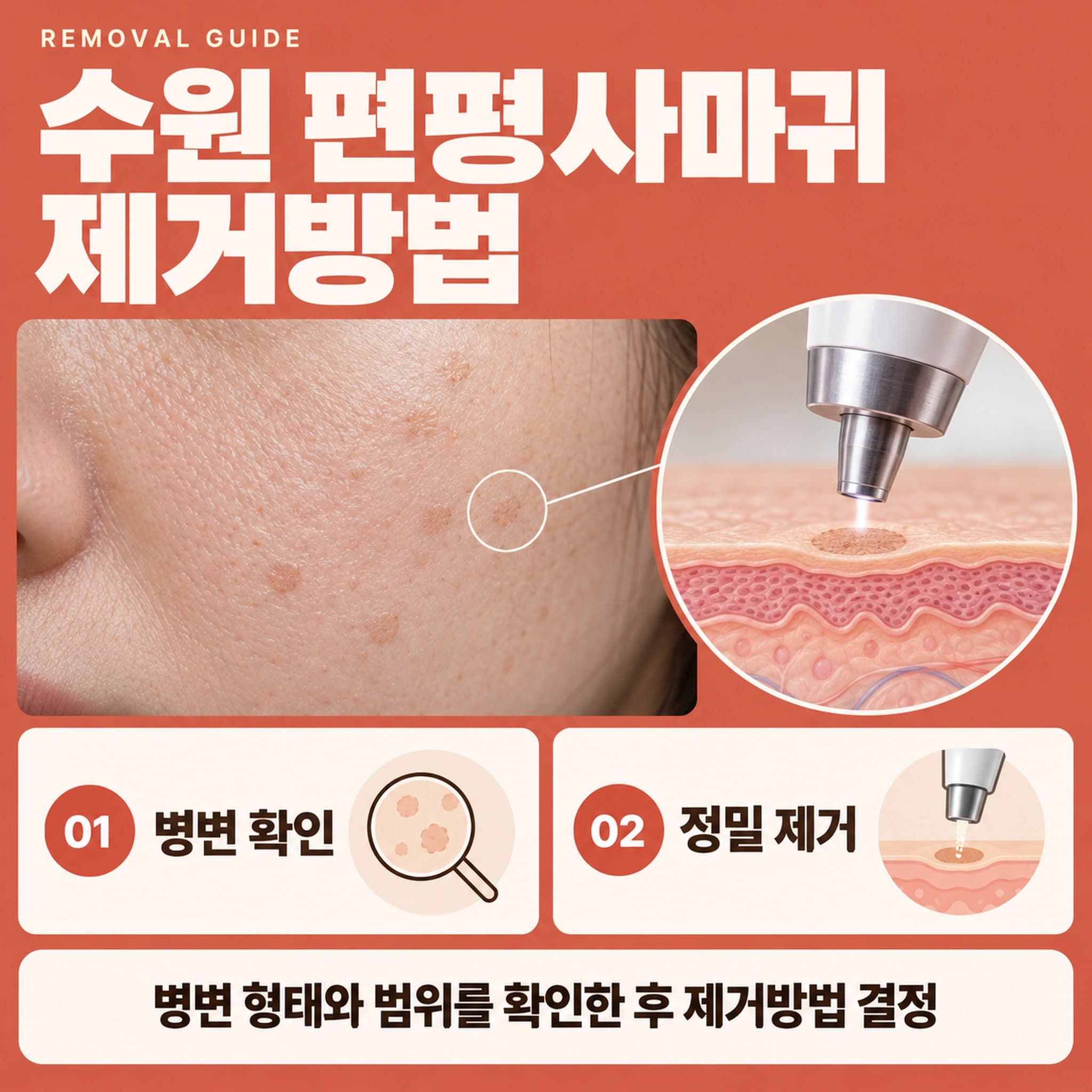 수원 편평사마귀 제거방법