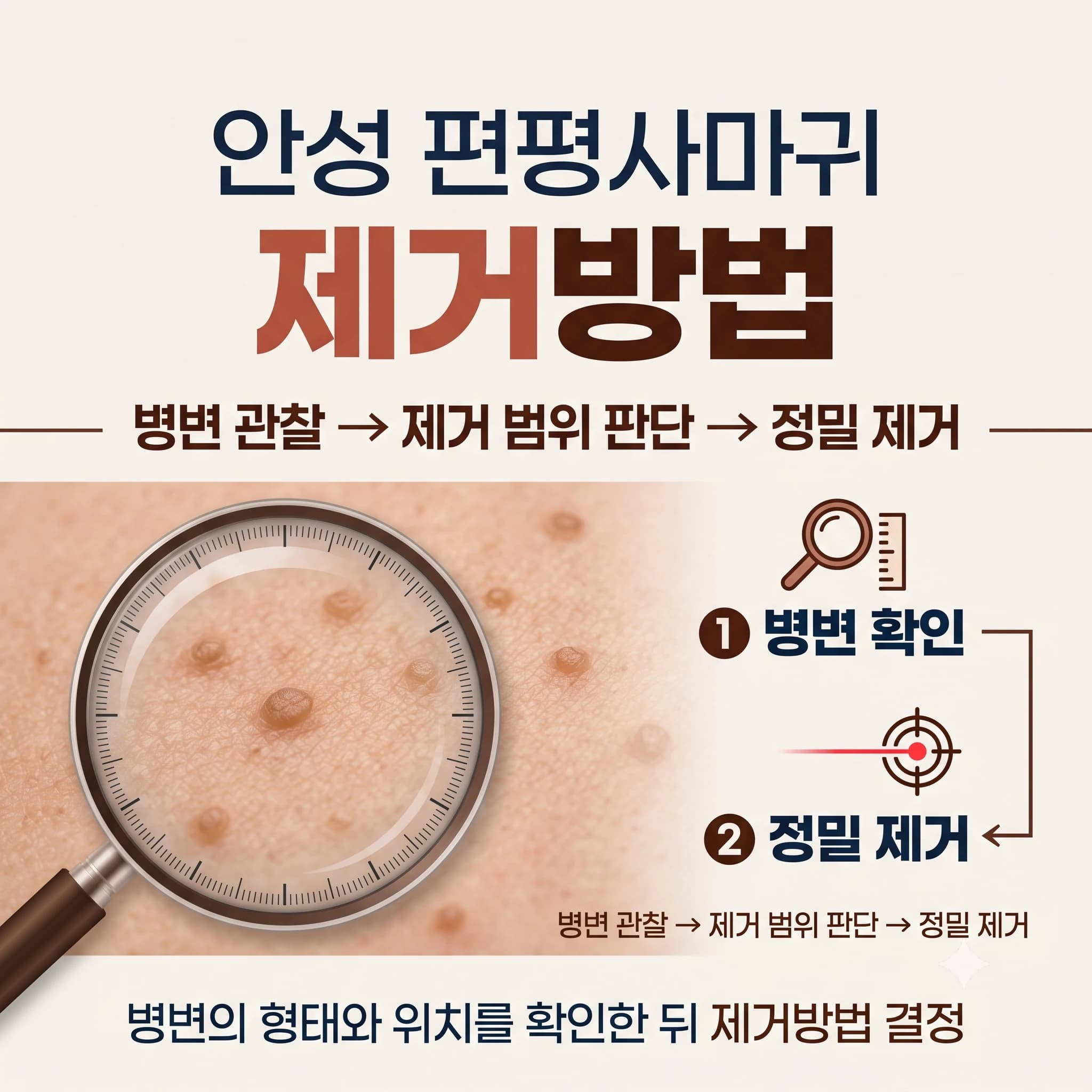 안성 편평사마귀 제거방법