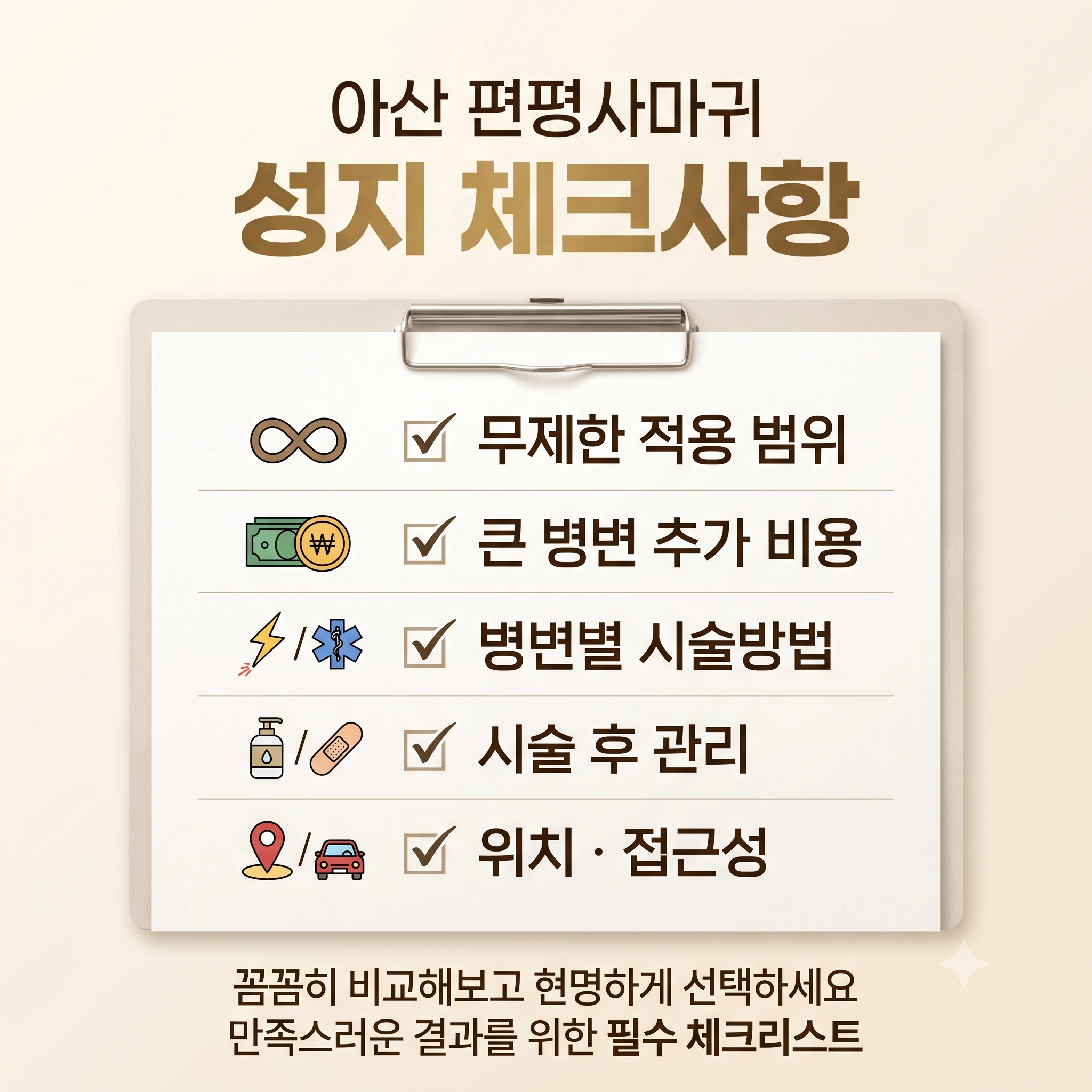 아산 편평사마귀 확인할 사항