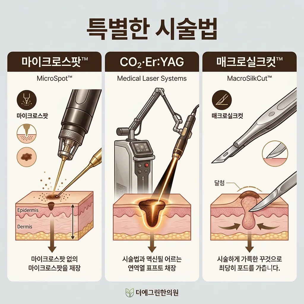 천안 편평사마귀 특별한 시술법