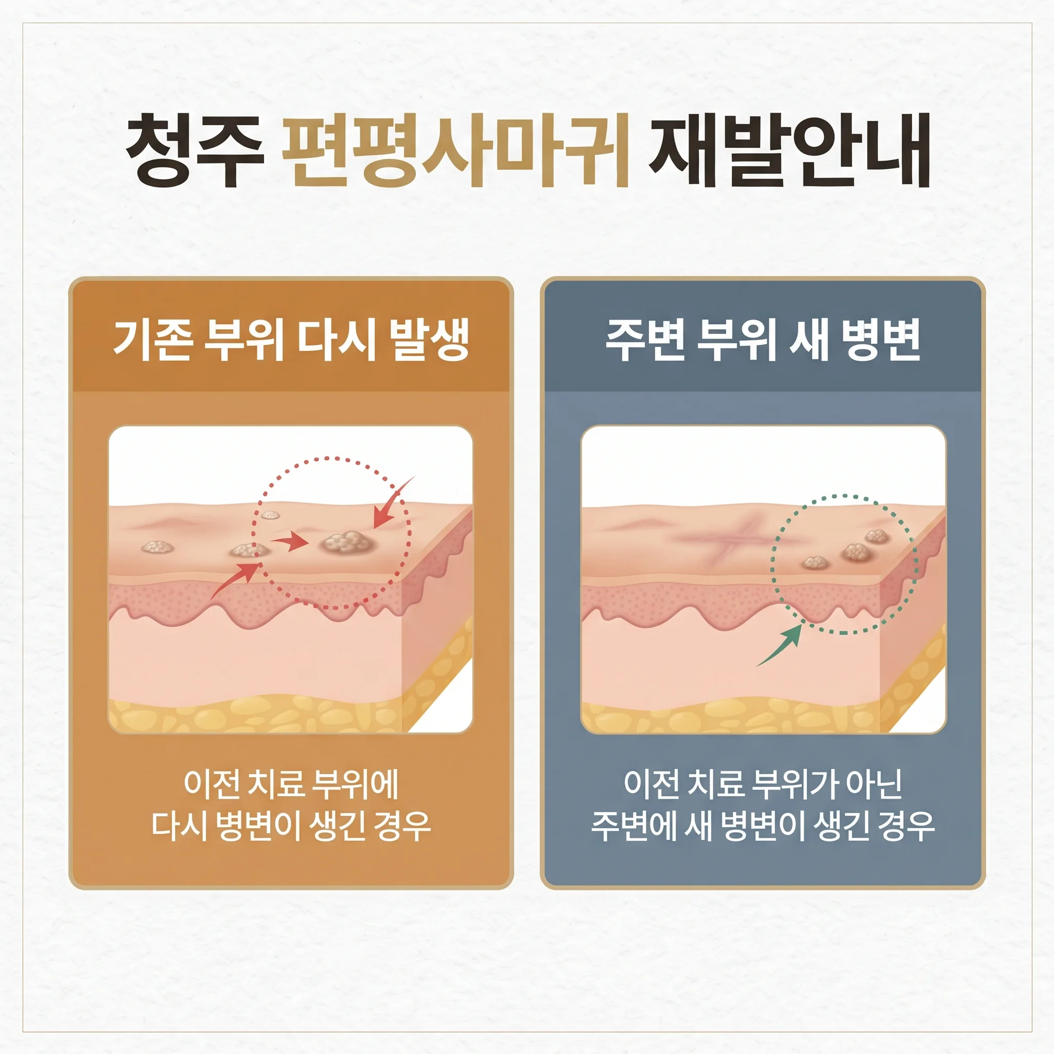 청주 편평사마귀 재발안내