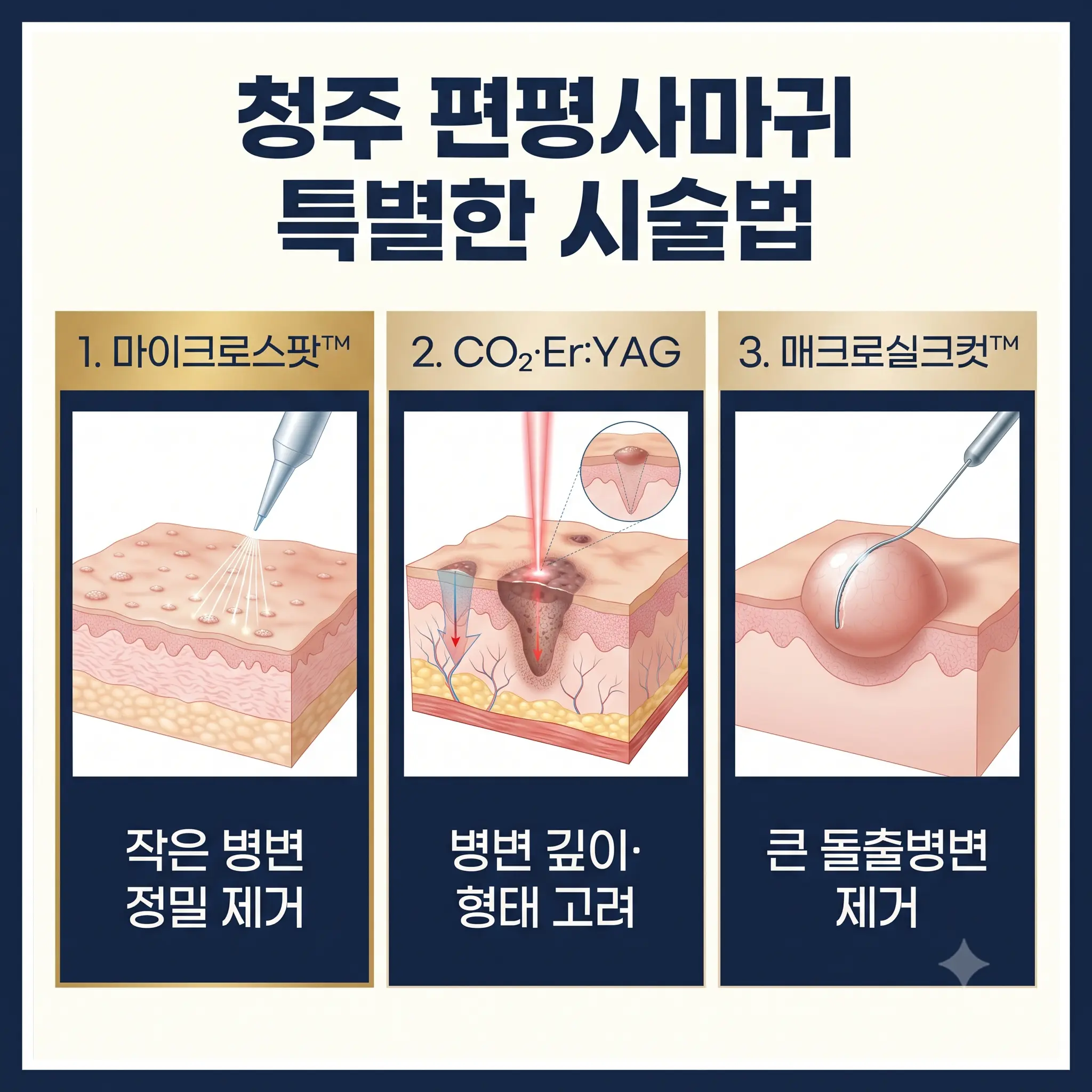 청주 편평사마귀 특별한 시술법