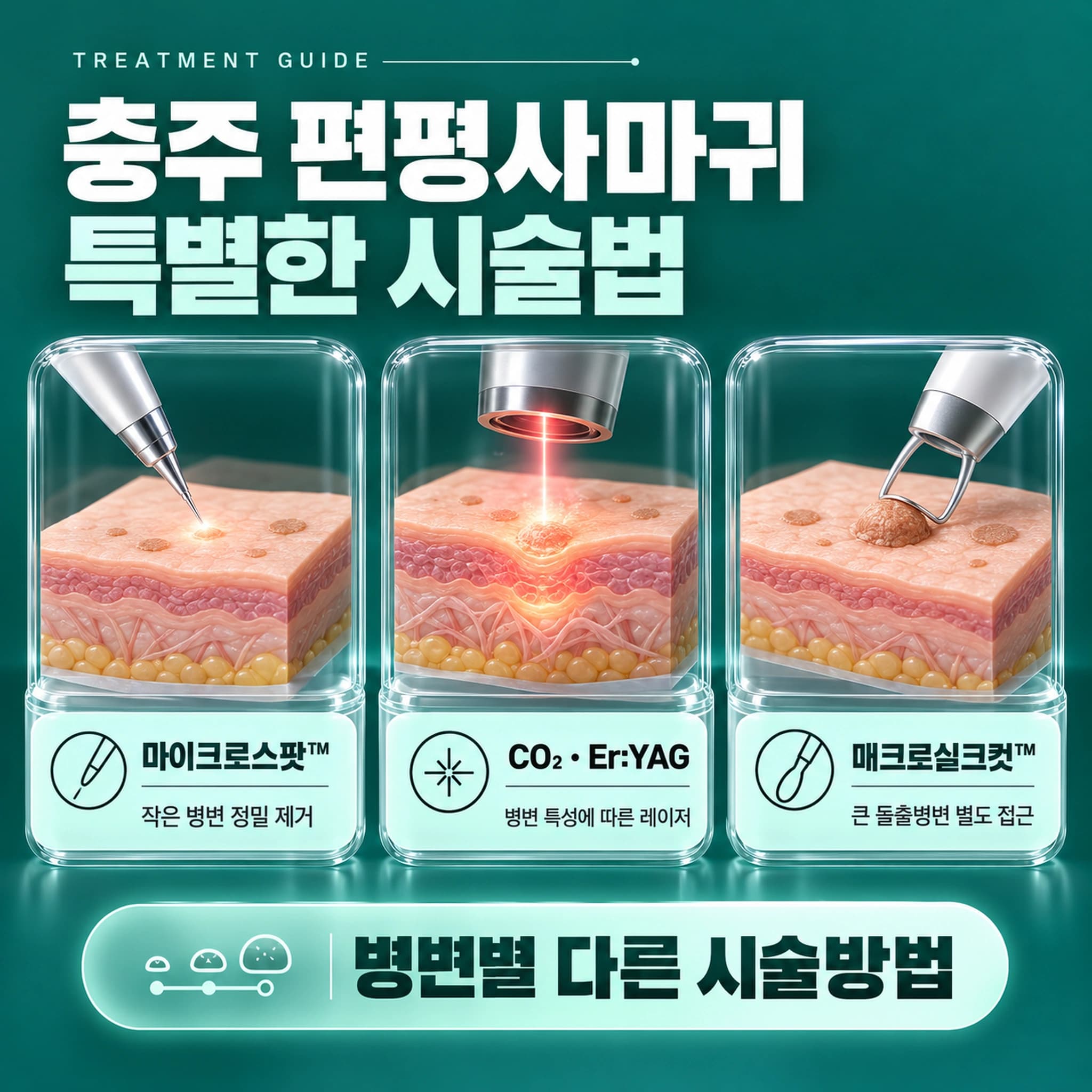 충주 편평사마귀 특별한 시술법