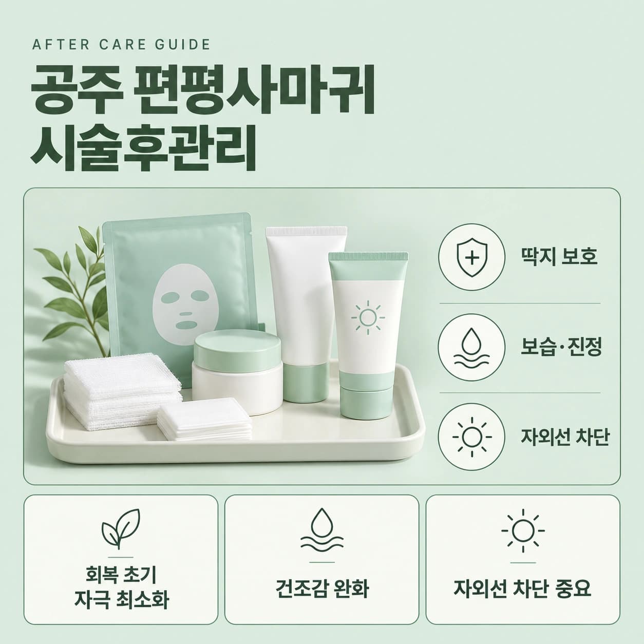공주 편평사마귀 시술후관리
