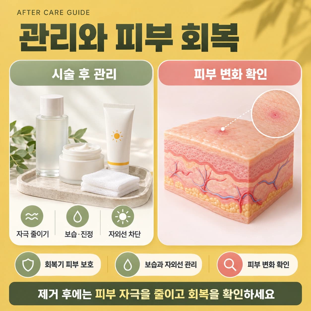 천안 체리혈관종 제거 시술 후 관리
