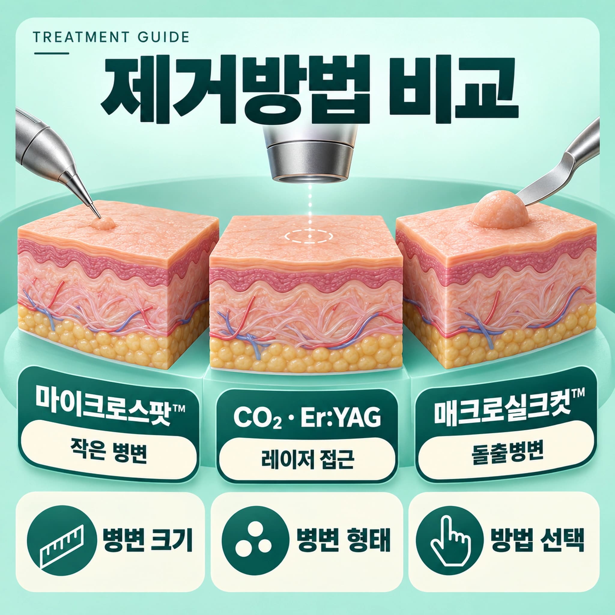 천안 편평사마귀 특별한 시술법