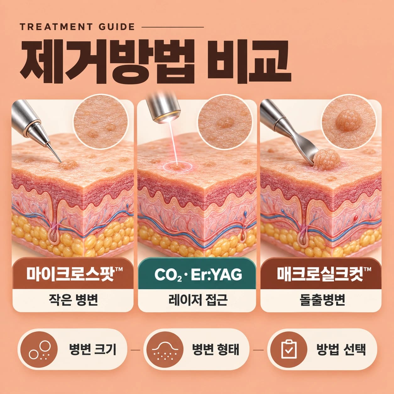 천안 편평사마귀 특별한 시술법