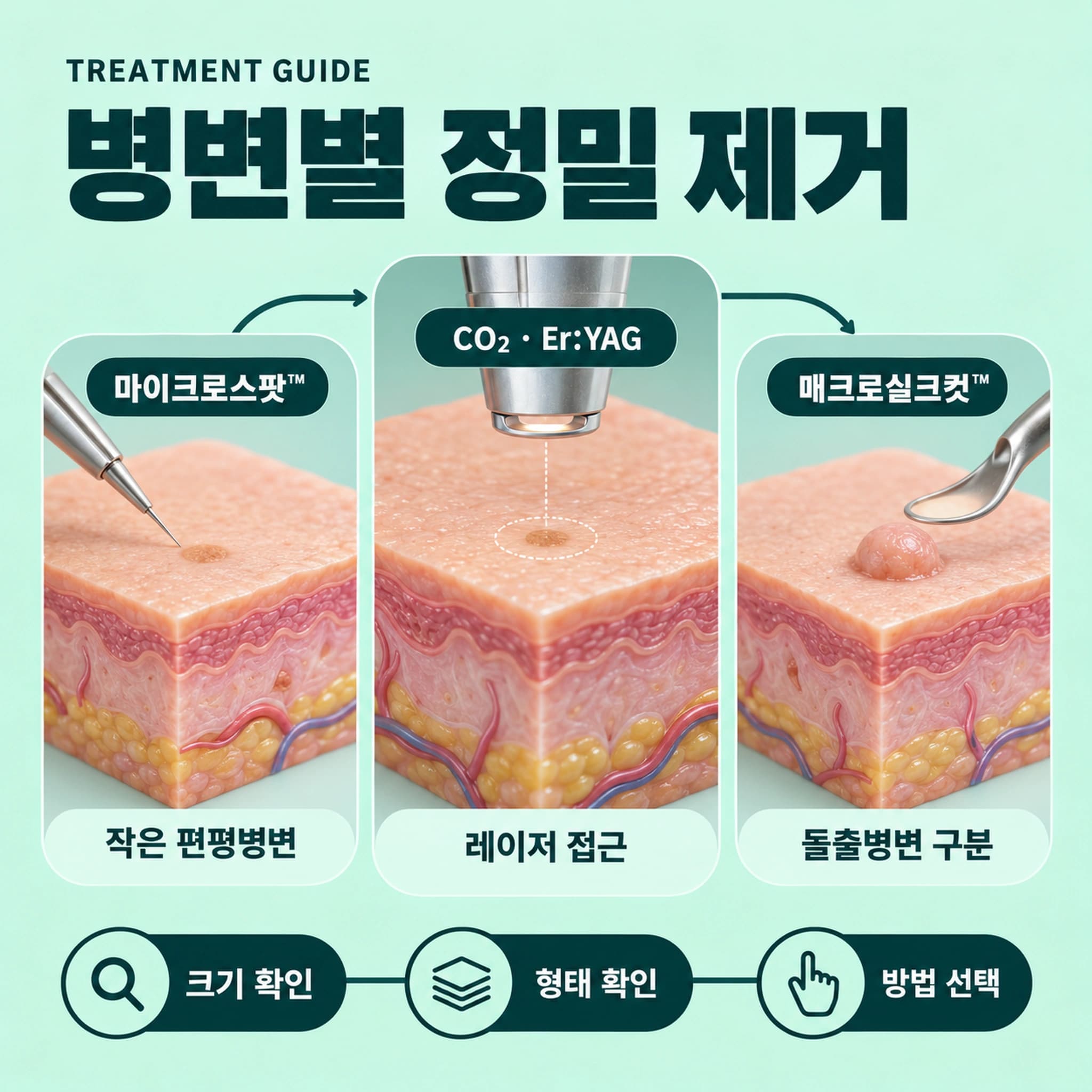 천안 편평사마귀 특별한 시술법
