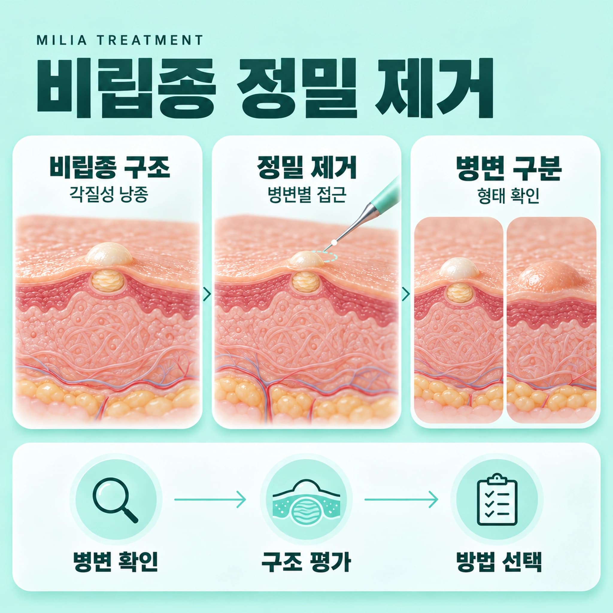 천안 비립종 제거방법