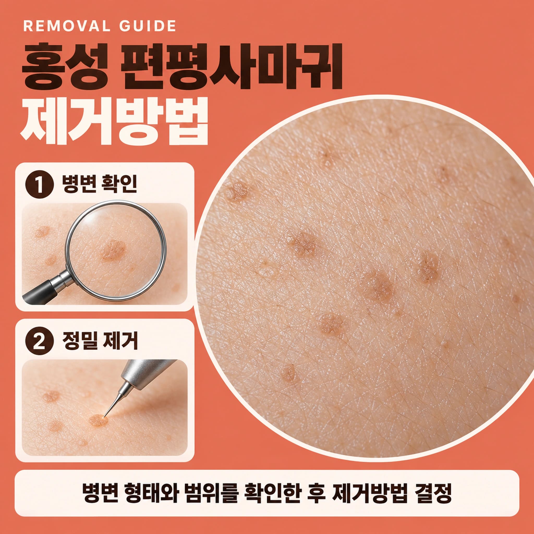 홍성 편평사마귀 제거방법