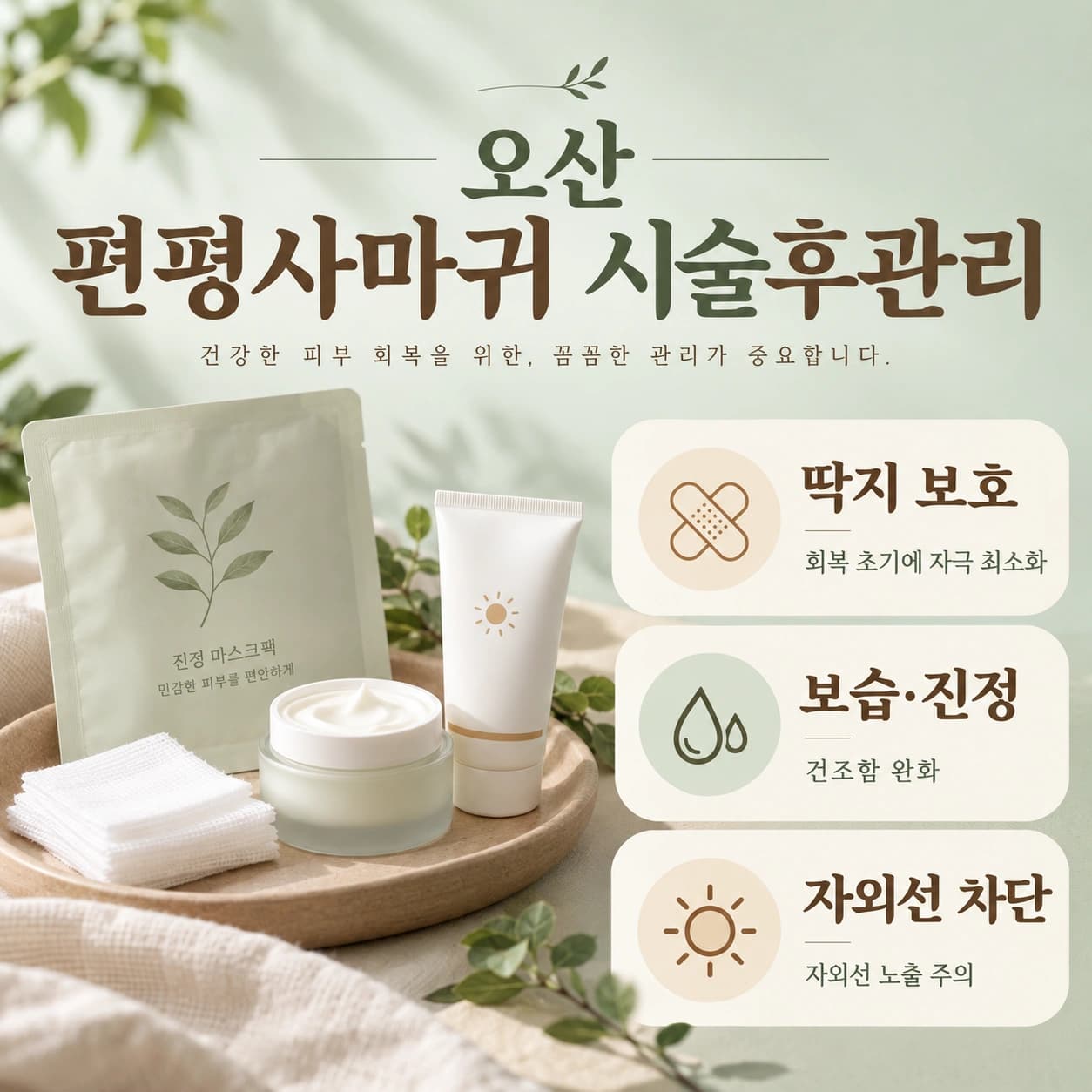 오산 편평사마귀 시술후관리