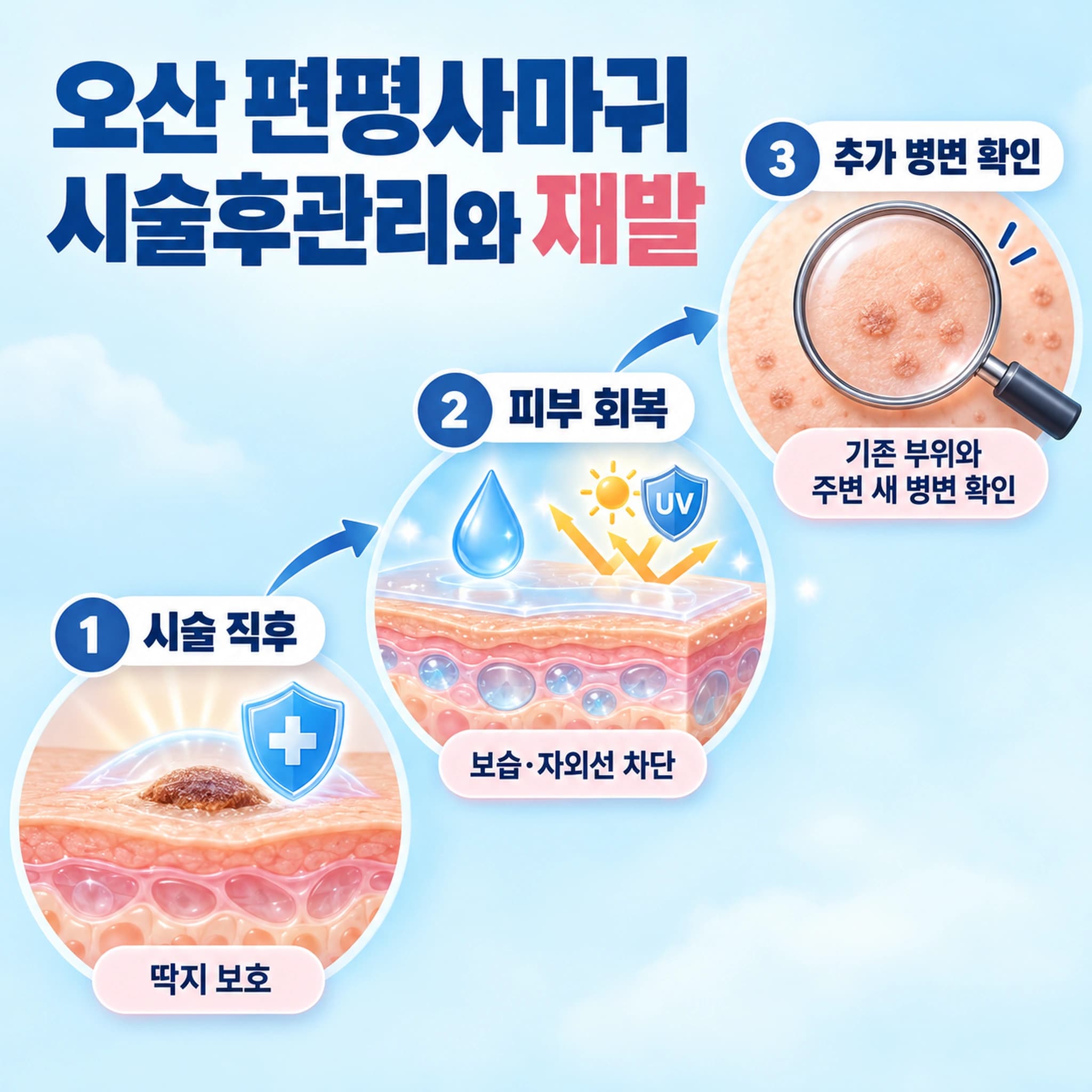 오산 편평사마귀 시술후관리와 재발
