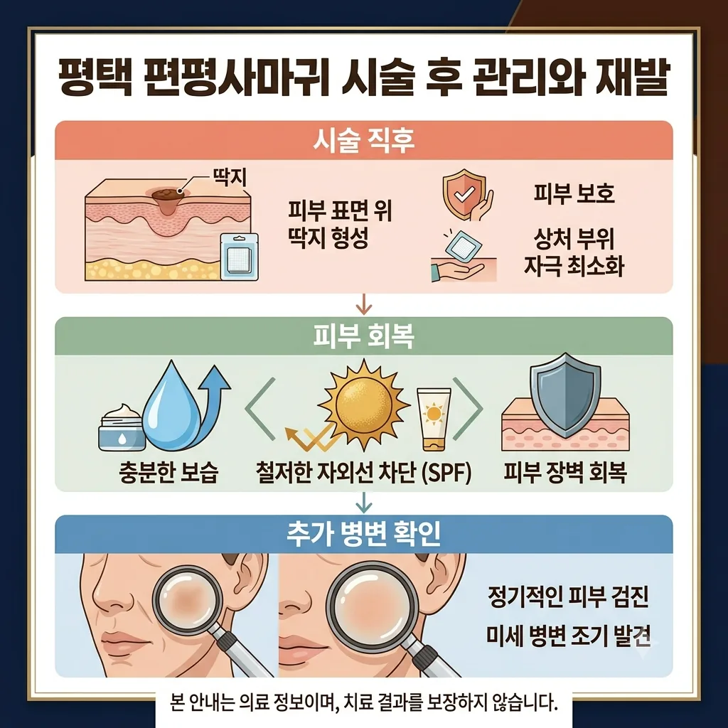 평택 편평사마귀 시술후관리와 재발