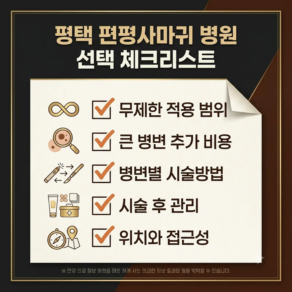 평택 편평사마귀 확인할 사항