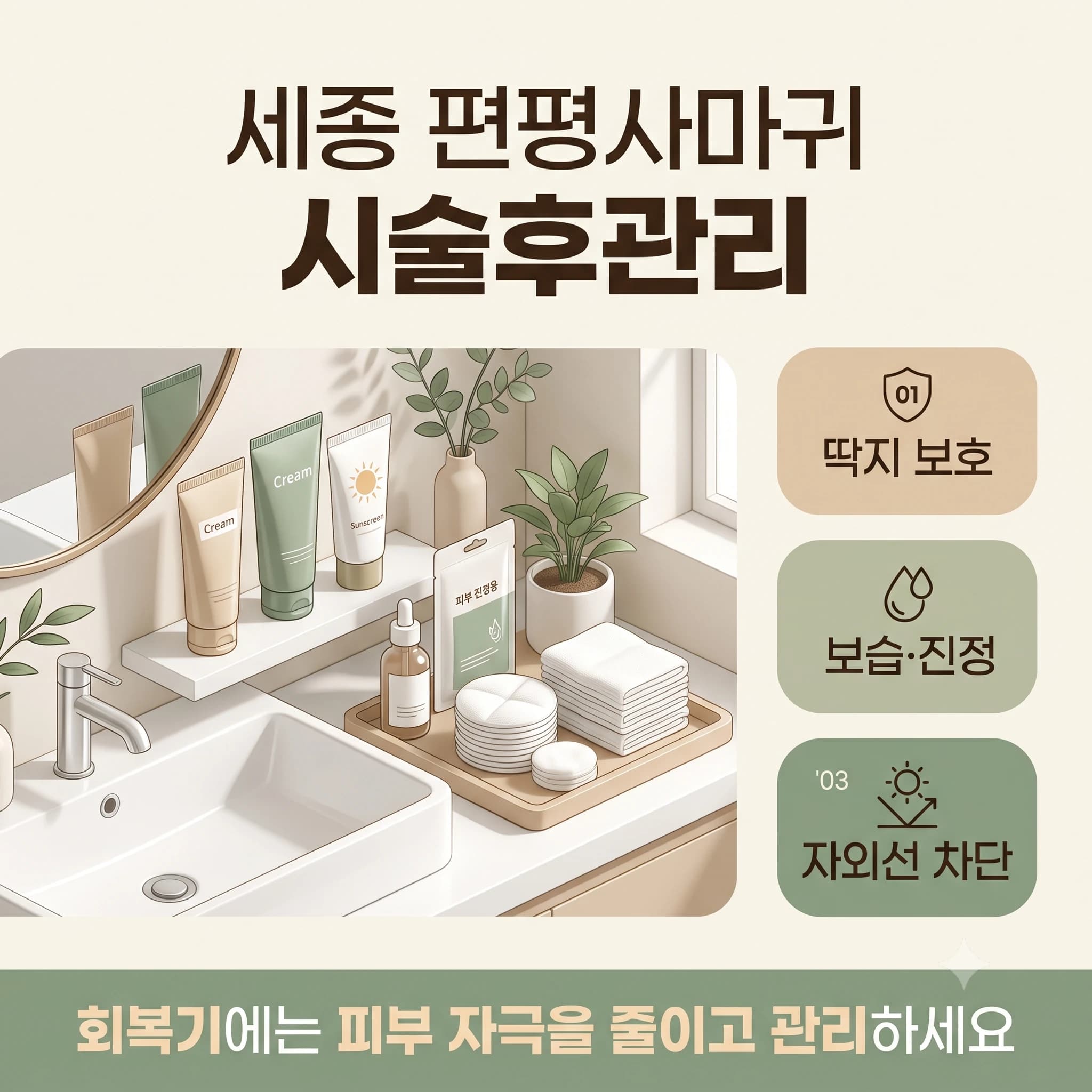 세종 편평사마귀 시술후관리